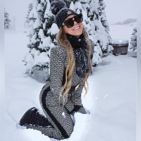 BALMAIN LIMITED EDITION quilted printed snow ski pants 36 NWT - Picture 7 of 15